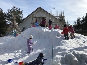 雪遊び楽しいね